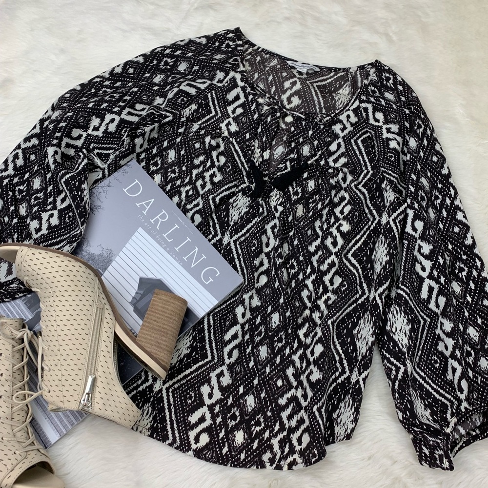 42 American Eagle Boho Peasant Split-Back Tassel … - image 1